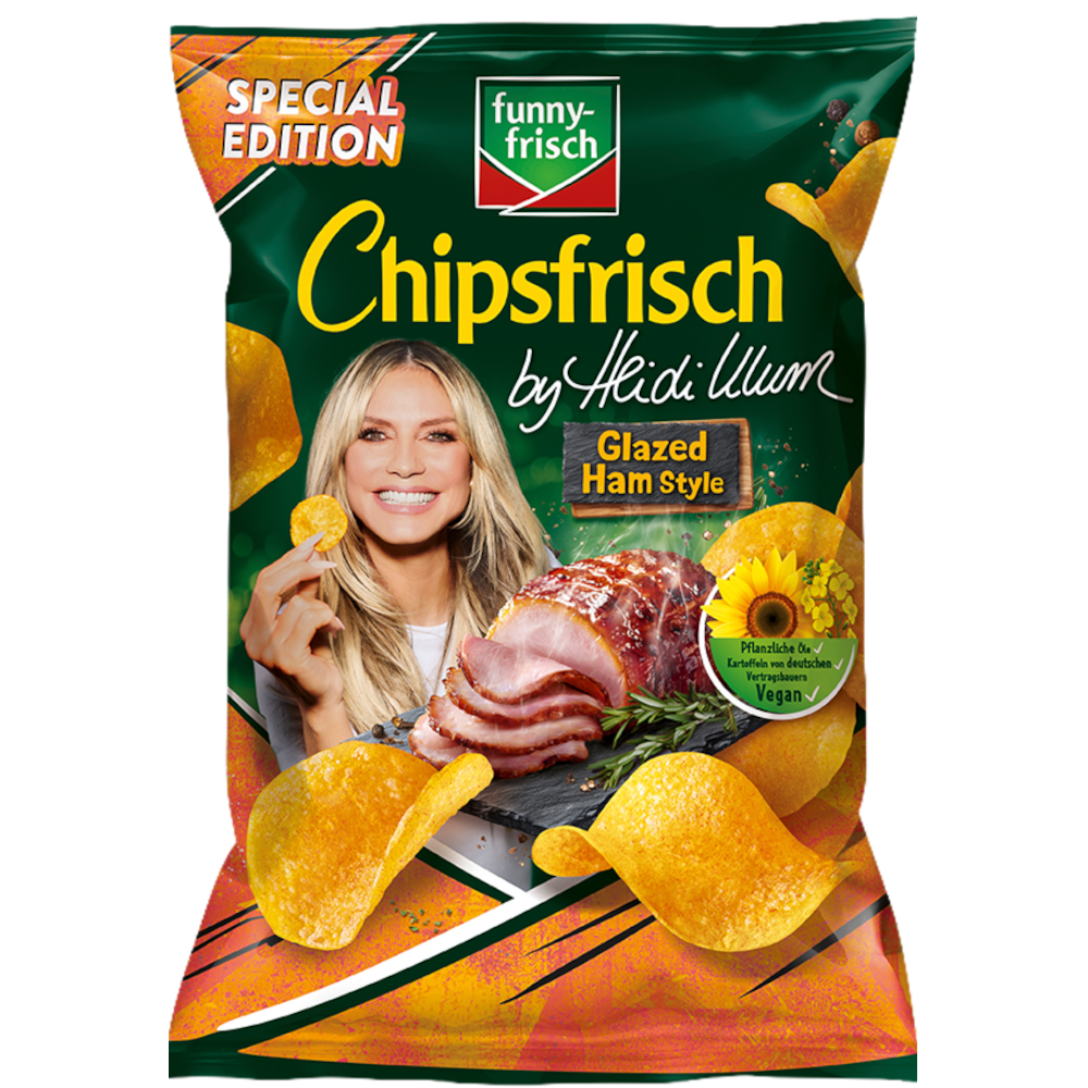 funny-frisch Chipsfrisch Glazed Ham Style by Heidi Klum Kartoffel Chips 130g