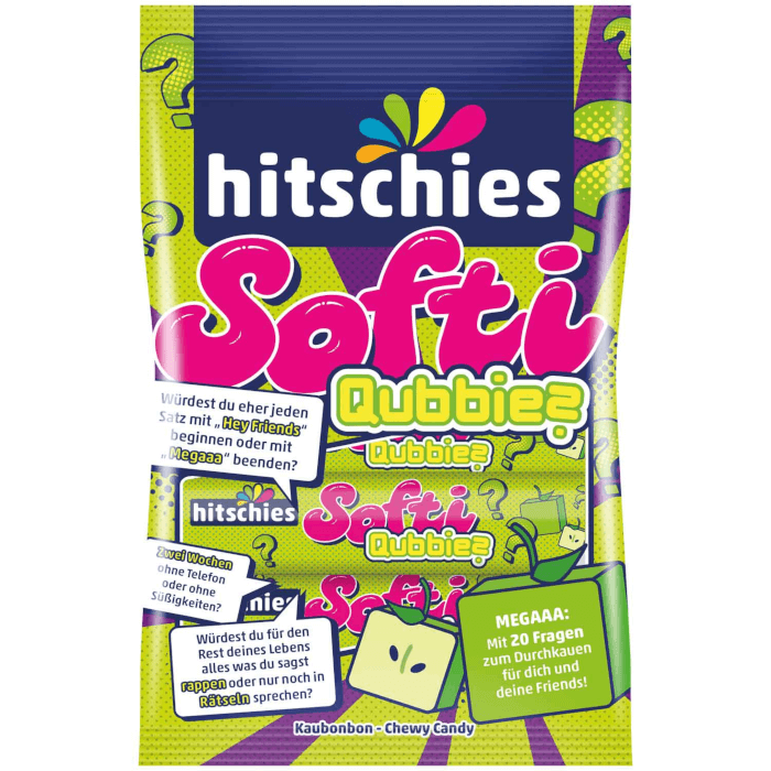hitschies Softi Qubbies Kaubonbons Apfel 80g / 2.82oz
