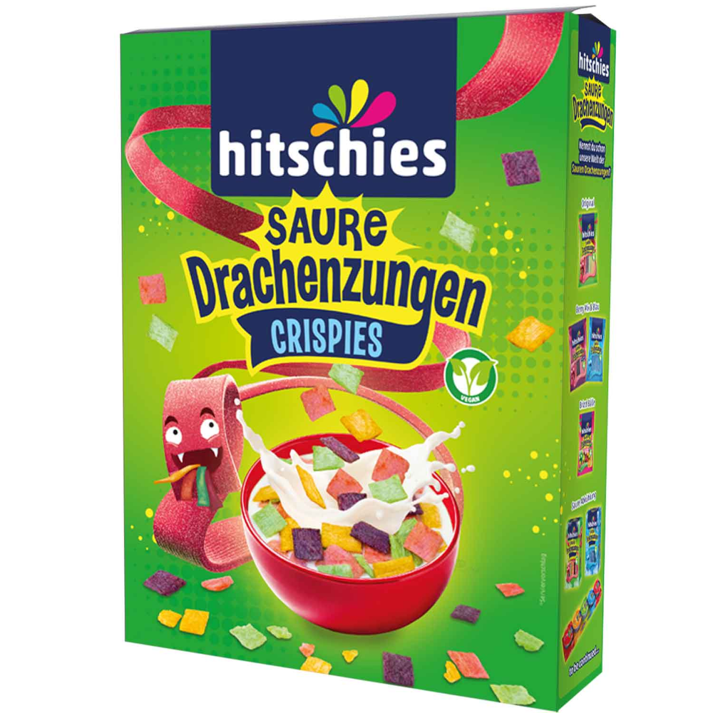 hitschies Saure Drachenzungen Crispies Vegan 270g / 9.52oz