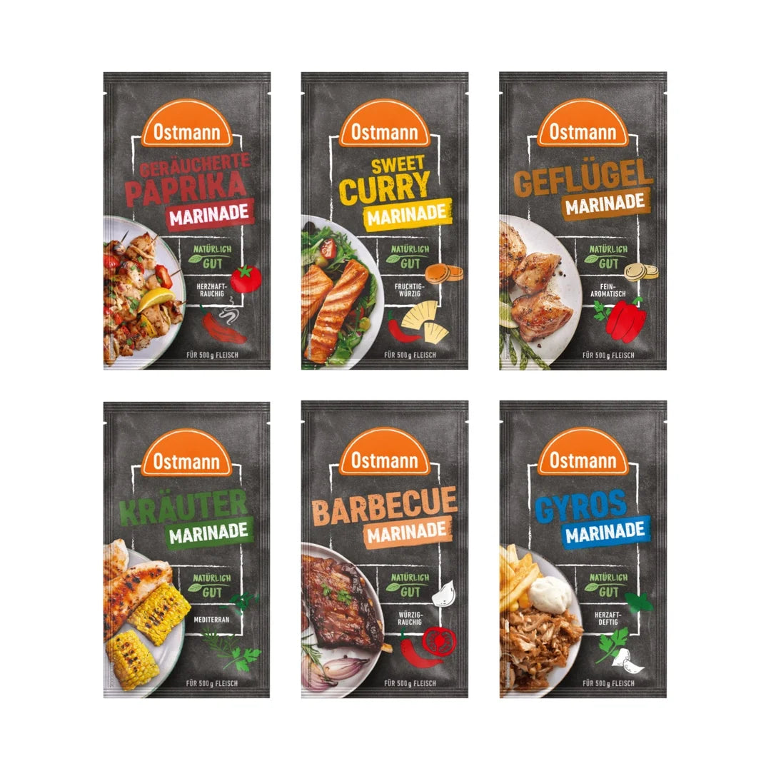 Ostmann BBQ Marinaden im 6er Probierset mit 15% Rabatt