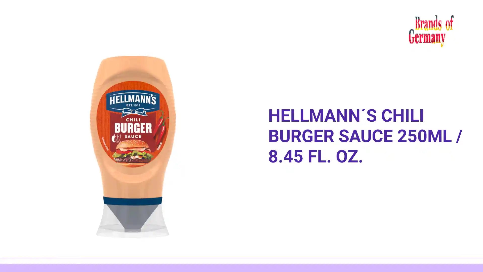 HELLMANN´S Chili Burger Sauce 250ml / 8.45 fl. oz. by@Outfy