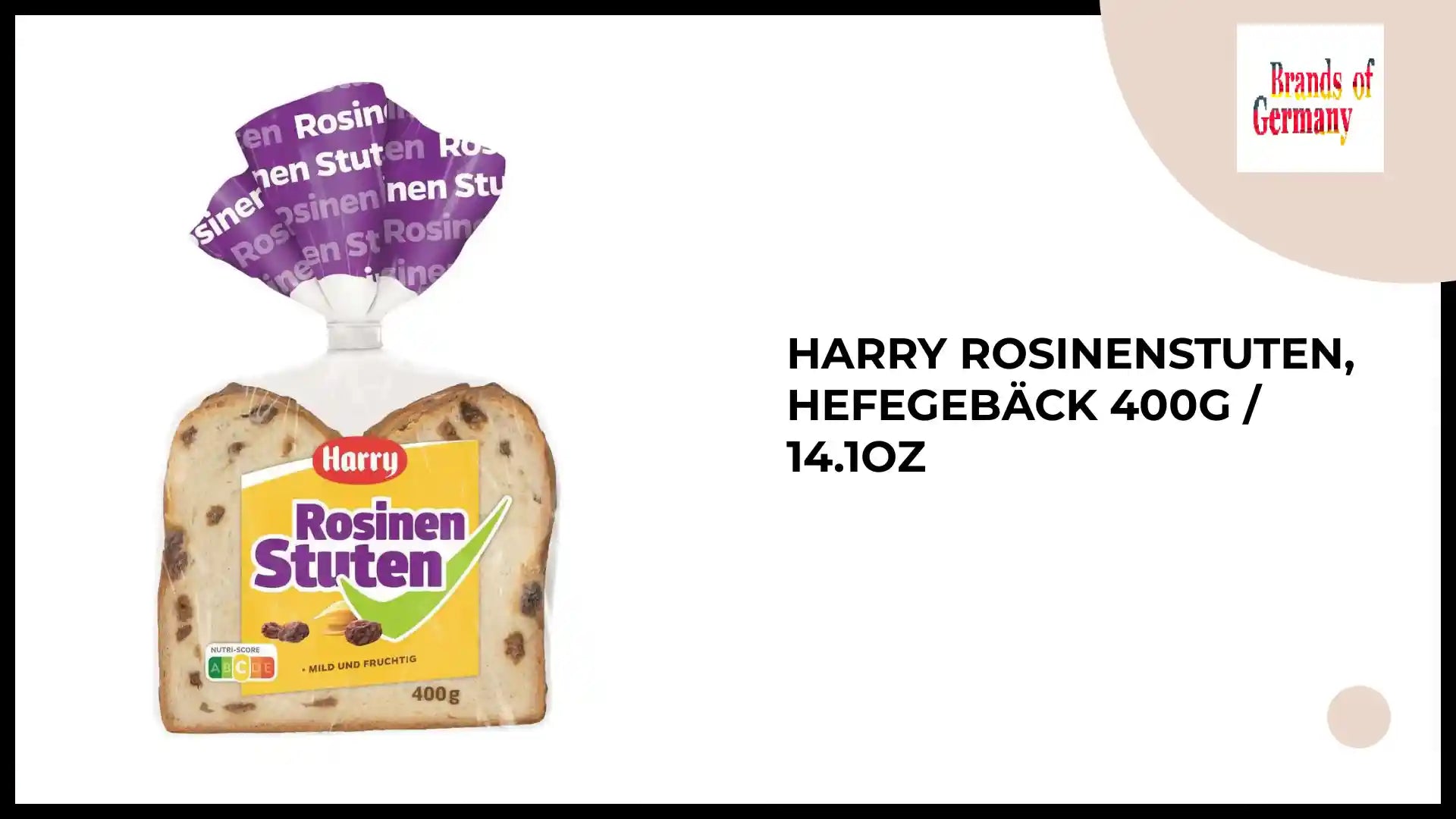 Harry Rosinenstuten, Hefegebäck 400g / 14.1oz by@Outfy