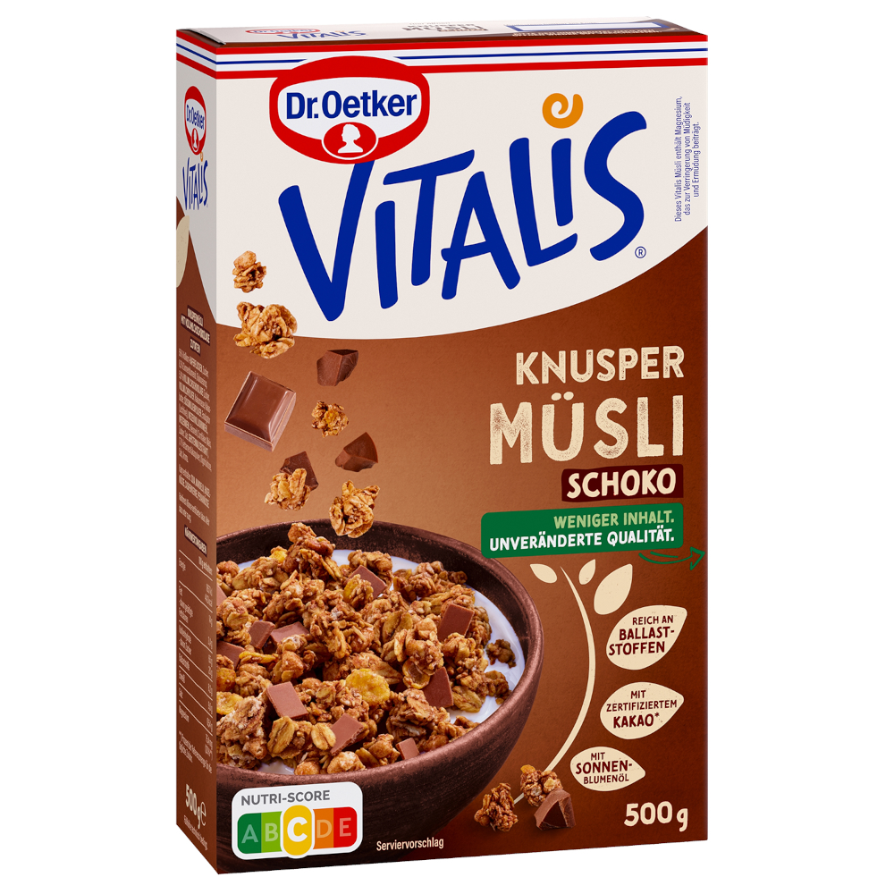 Dr. Oetker Vitalis Knuspermüsli Schoko 500g
