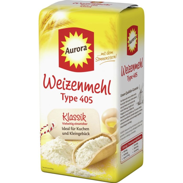 Aurora Weizenmehl Klassik Typ 405 1kg / 2.20 lbs
