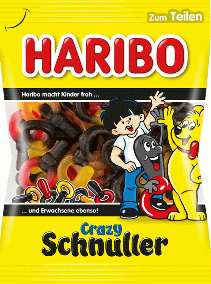 Haribo vegetarische Crazy Schnuller 175g