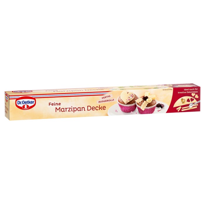 Dr. Oetker Feine Marzipan Decke fertig ausgerollt zum Dekorieren
