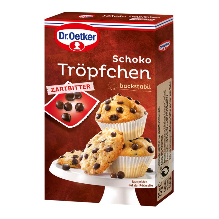 Dr. Oetker Schoko Tröpfchen zum Füllen 75g