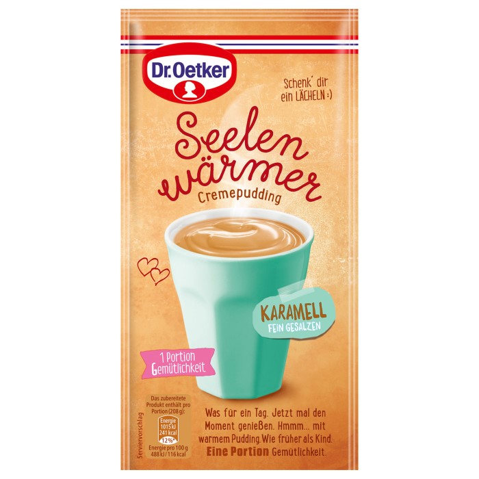 Dr. Oetker Puddingpulver Seelenwärmer Karamell 58g