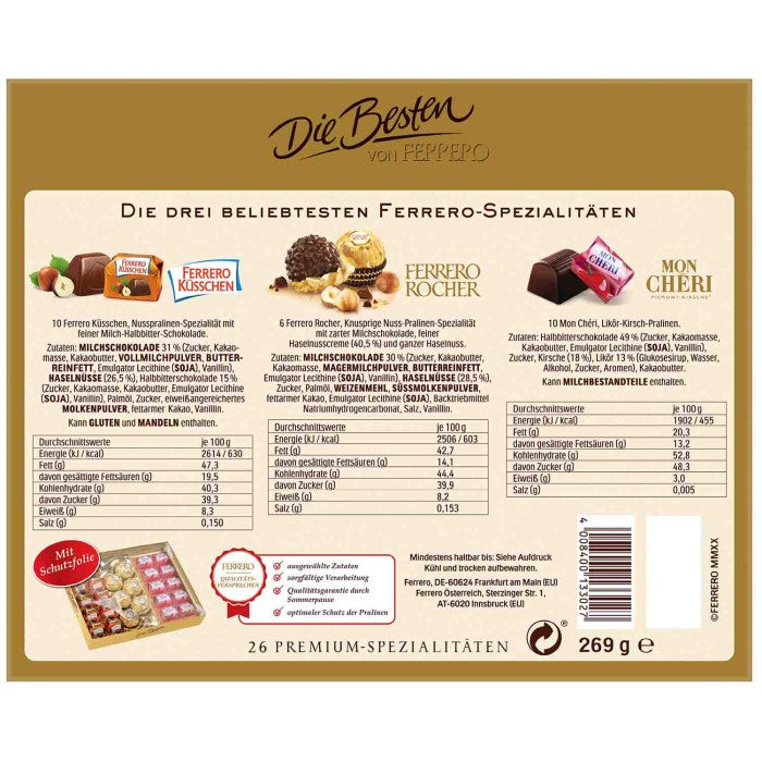 Ferrero Pralinen Mix Die Besten Classic 269g