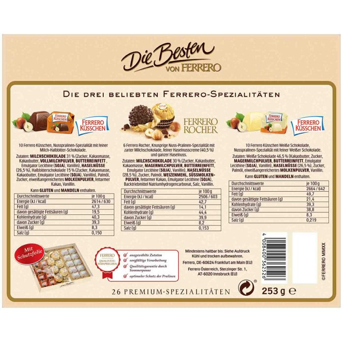 Ferrero Pralinen Mix Die Besten Nuss Edition 253g