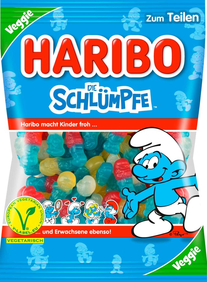 HARIBO Die Schlümpfe vegetarisches Fruchtgummi 175g