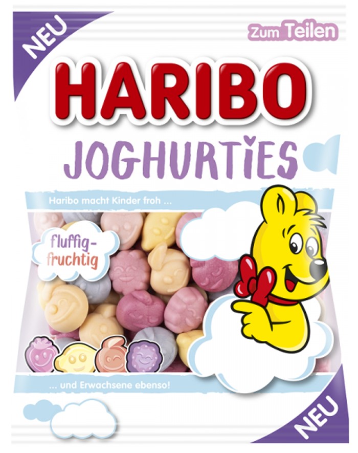 HARIBO Joghurties Fruchtgummi mit Magermilchjoghurtpulver 160g
