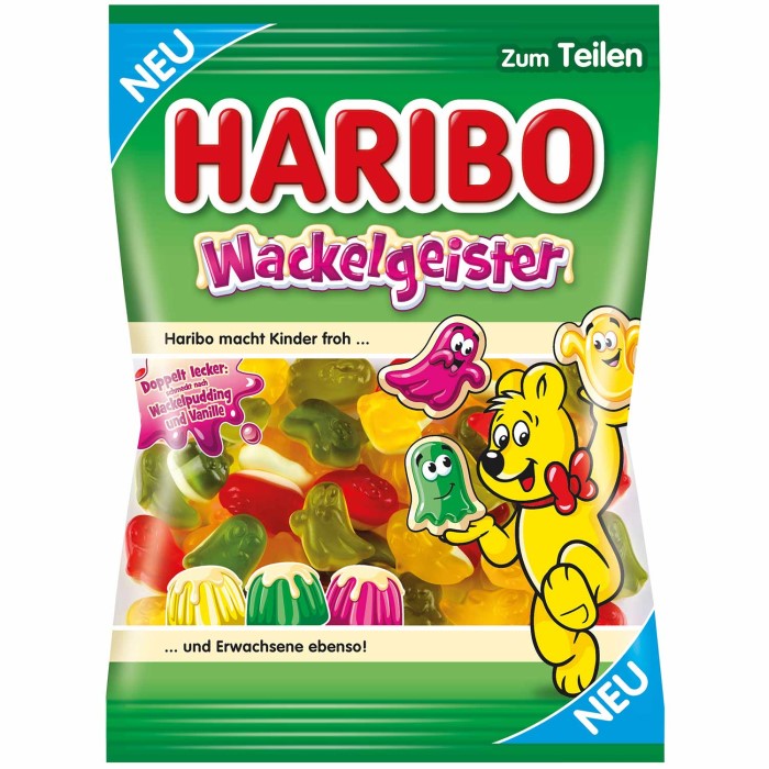 HARIBO Wackelgeister Fruchtgummies mit Schaumzucker 175g