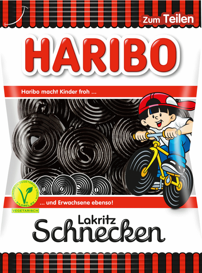 Haribo Lakritzschnecken 175g
