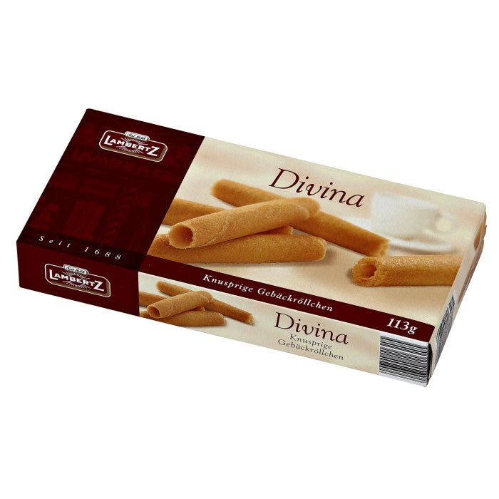 Lambertz Divina Knusprige Gebäckröllchen 113g / 3.98oz
