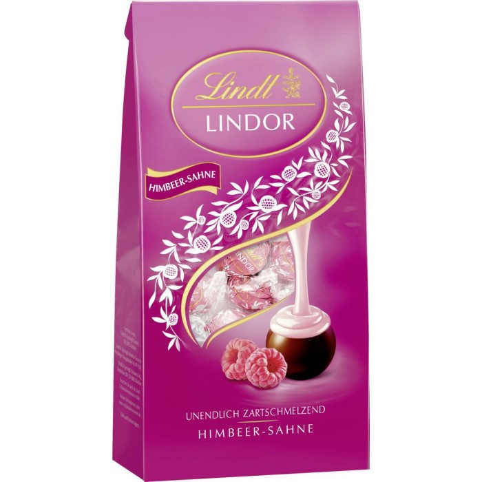 Lindt Lindor Schokoladen Kugeln Himbeer-Sahne 137g / 4.83oz