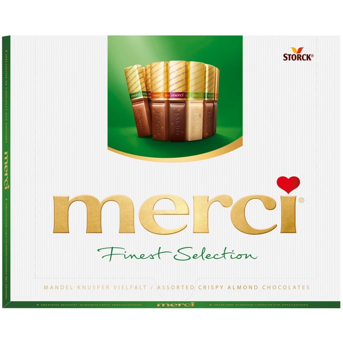 Storck Merci Finest Selection Mandel Knusper Vielfalt 250g / 8.81 oz