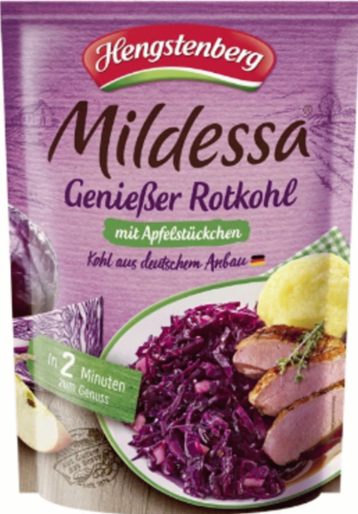 Hengstenberg Mildessa Genießer Rotkohl mit Apfelstückchen 400g