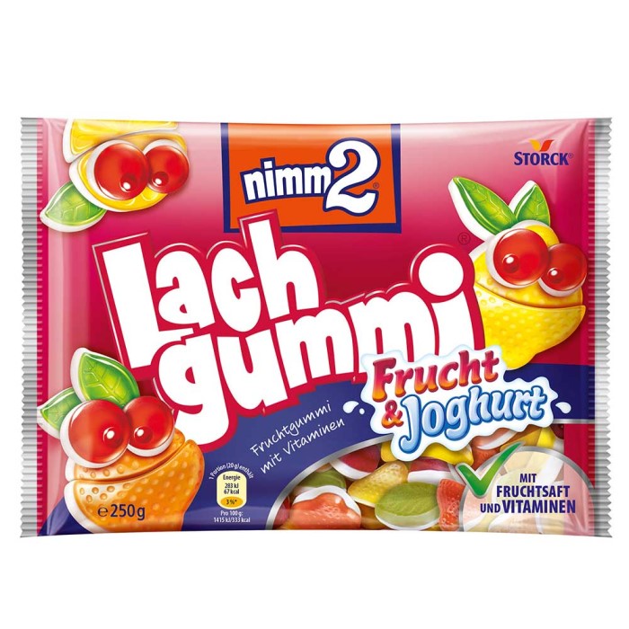 Storck nimm2 Lachgummi Frucht & Joghurt 250g / 8.81 oz