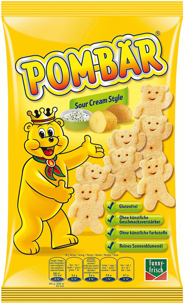 funny-frisch Pom-Bär Sour Cream Style 75g