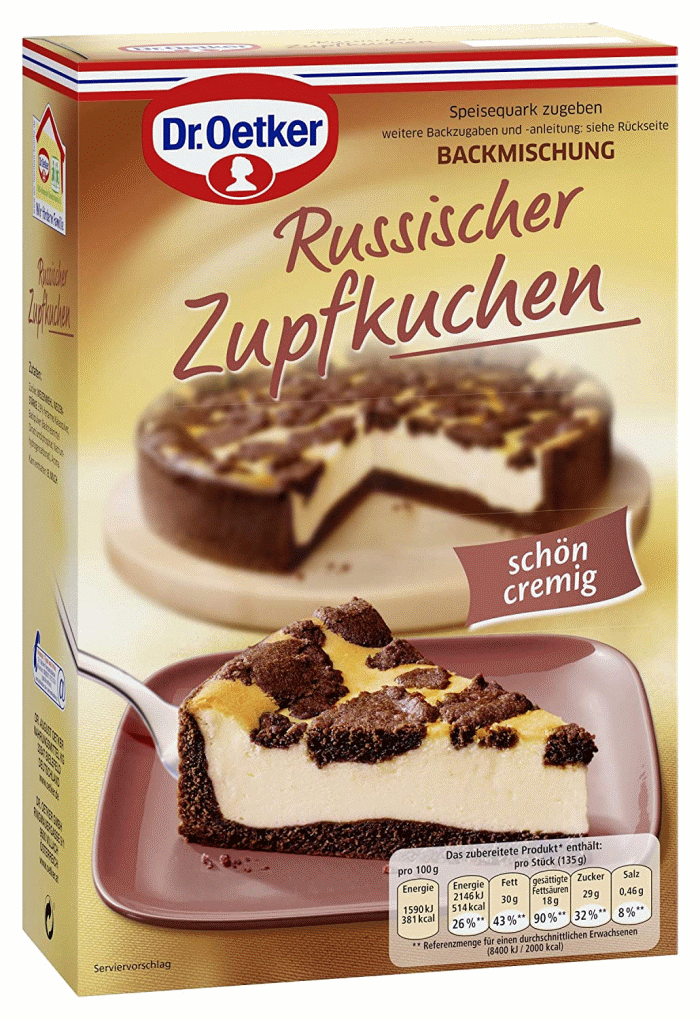Dr. Oetker Russischer Zupfkuchen Kuchen Backmischung