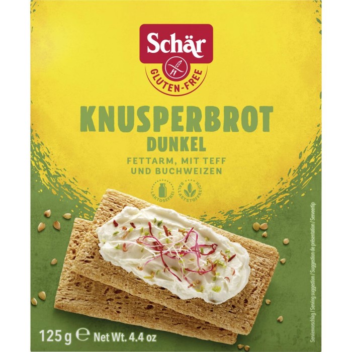 Schär Knusperbrot Dunkel mit Buchweizen Glutenfrei 125g / 4.4oz