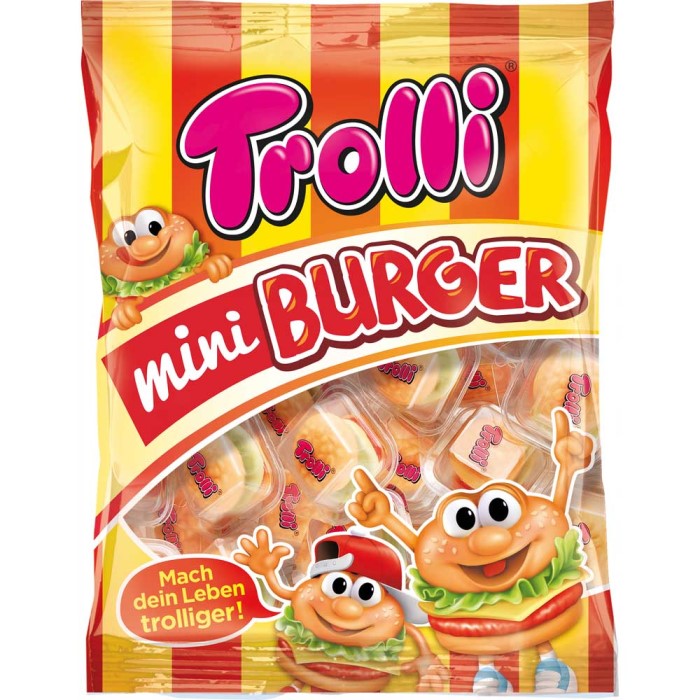 Trolli Fruchtgummi Mini Burger 17 Stück 170g