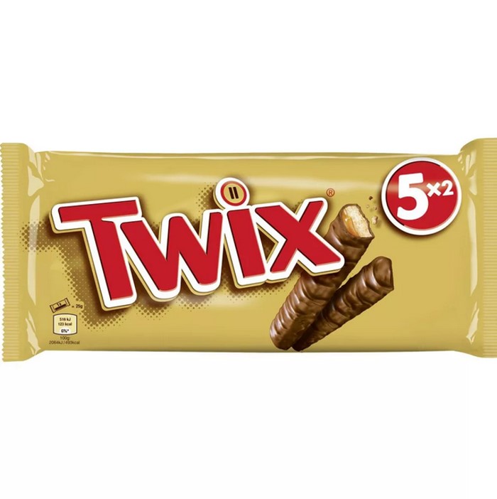Twix Keks-Schokoriegel mit Karamell 5 Doppel-Riegel