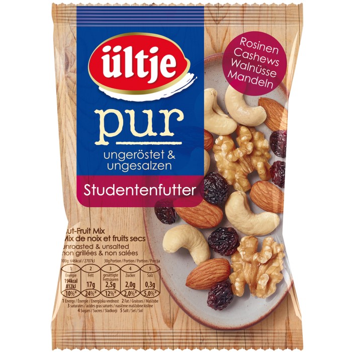 ültje Studentenfutter pur ungesalzen & ungeröstet 150g / 5.29oz