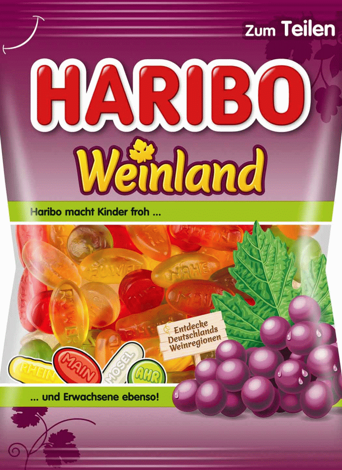 HARIBO Weinland Echte Weingummies 175g