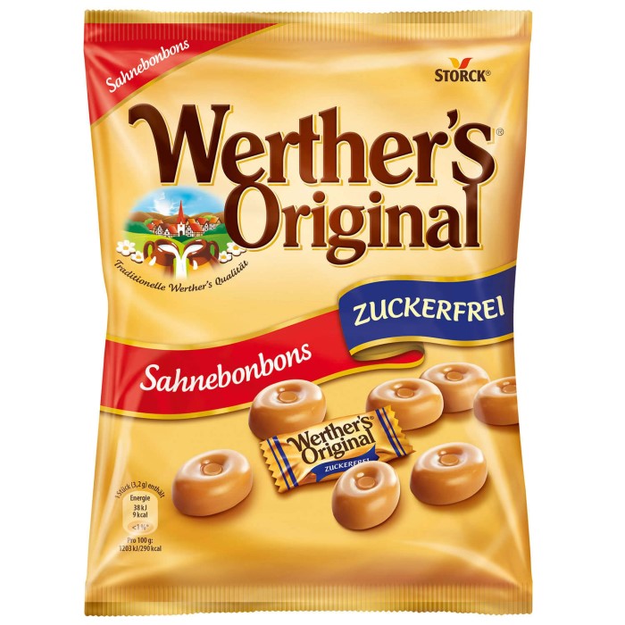 Storck Werthers Original Sahnebonbons Zuckerfrei 70g