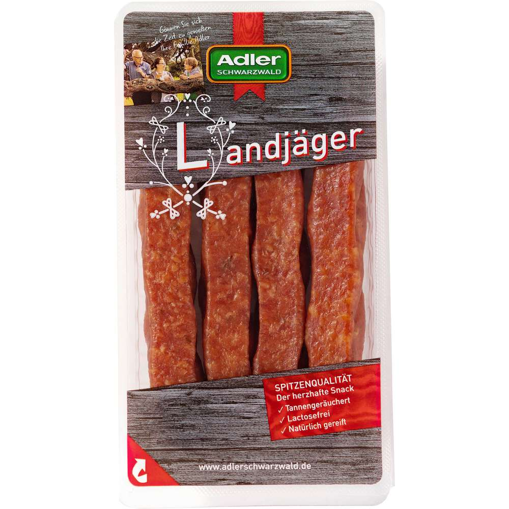 Adler Landjäger 4 Stück 160g / 5.64oz