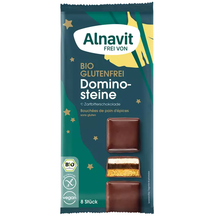 Alnavit Bio vegane Dominosteine Glutenfrei & Laktosefrei 140g / 4.93oz