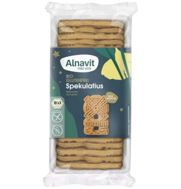 Alnavit Bio Spekulatius Glutenfrei & Laktosefrei 180g / 6.34oz