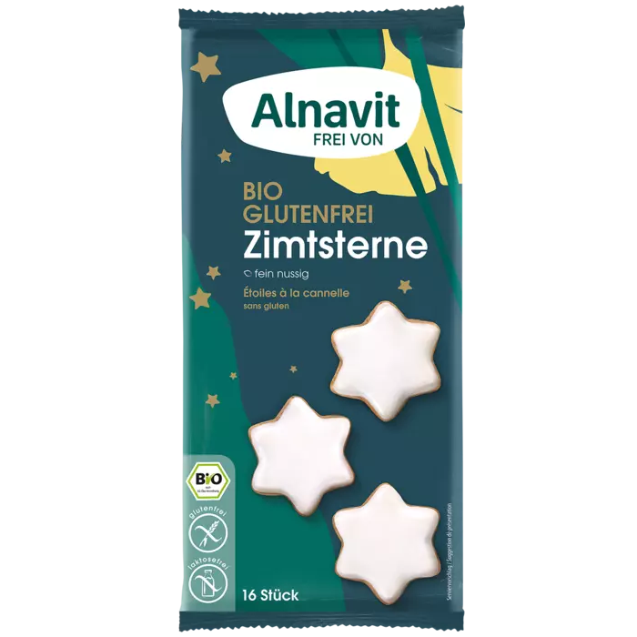 Alnavit Bio Zimtsterne Glutenfrei 140g / 4.93oz