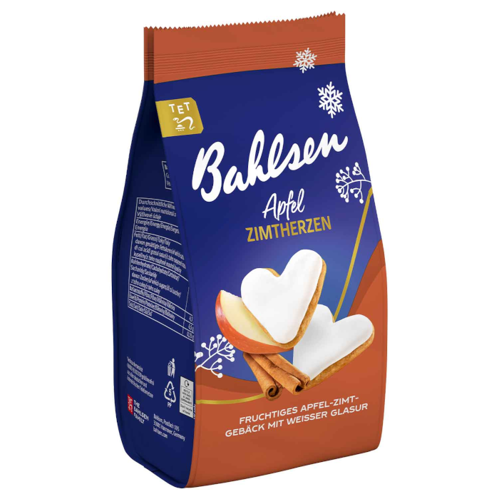 Bahlsen Apfel Zimt Herzen Weihnachtsgebäck 100g