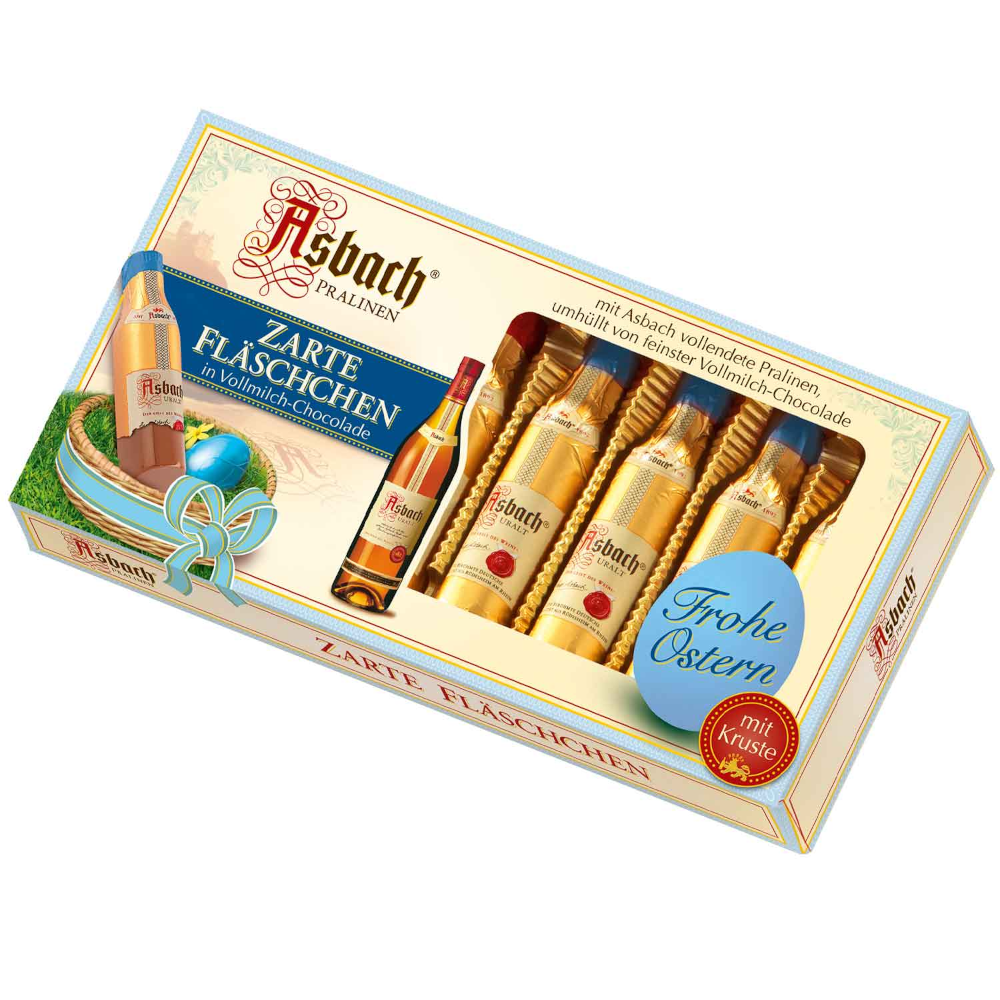 Asbach Zarte Fläschchen Vollmilch mit Kruste, Ostern 100g