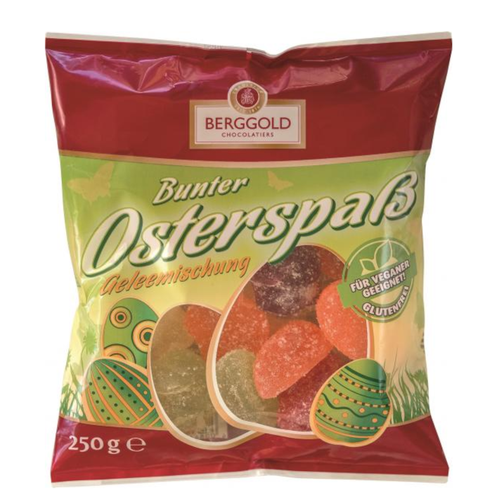Berggold Bunter Osterspaß Gelee Mix, Glutenfrei Vegan 250g / 8.81oz