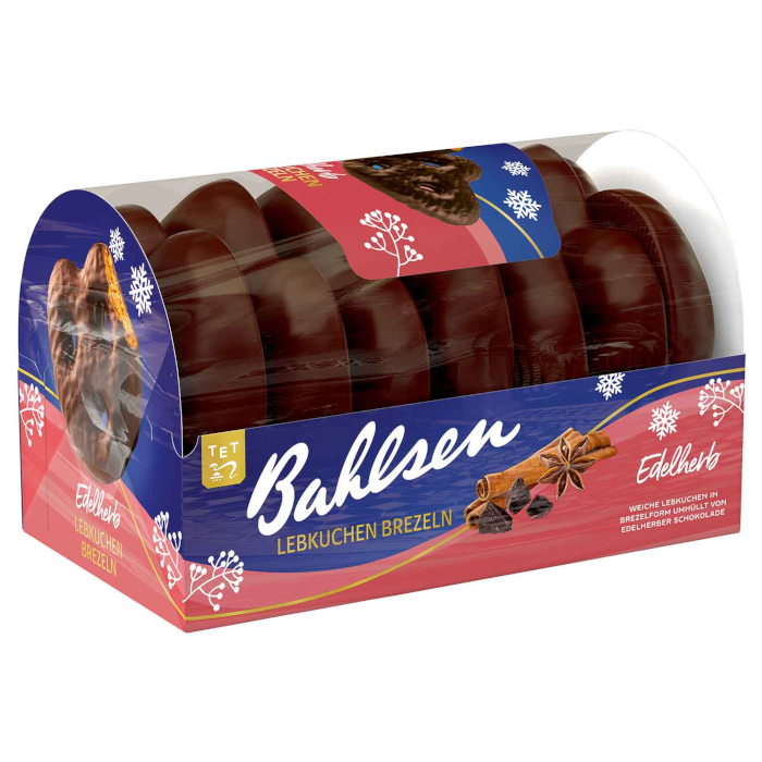 Bahlsen Schokoladen Lebkuchen Brezeln Edelherb 175g / 6.17oz
