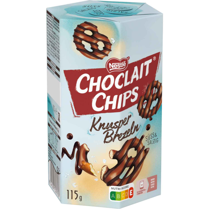 Nestlé Choclait Chips Knusper Brezeln Süß & Salzig 115g / 4.06oz