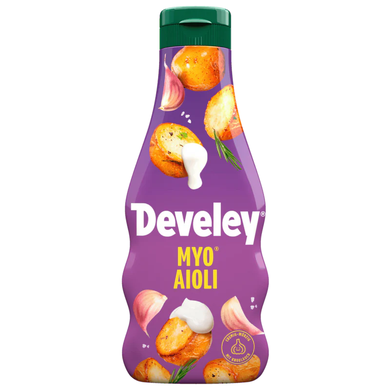 Develey MYO® Aioli vegane Salatcreme mit Knoblauch 235ml / 7.95 fl.oz.