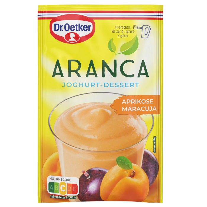 Dr. Oetker Aranca Joghurt Dessert Aprikose Maracuja 78g
