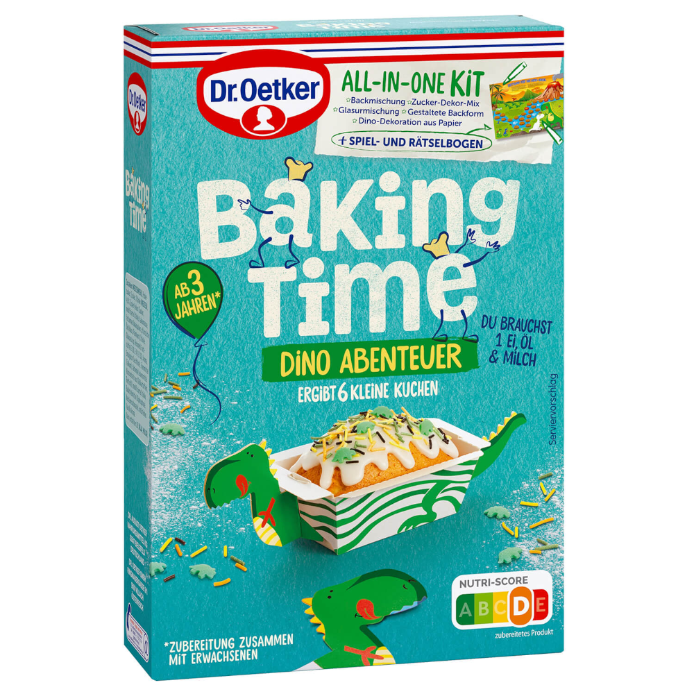 Dr. Oetker Baking Time Dino Abenteuer Backmischung 300g