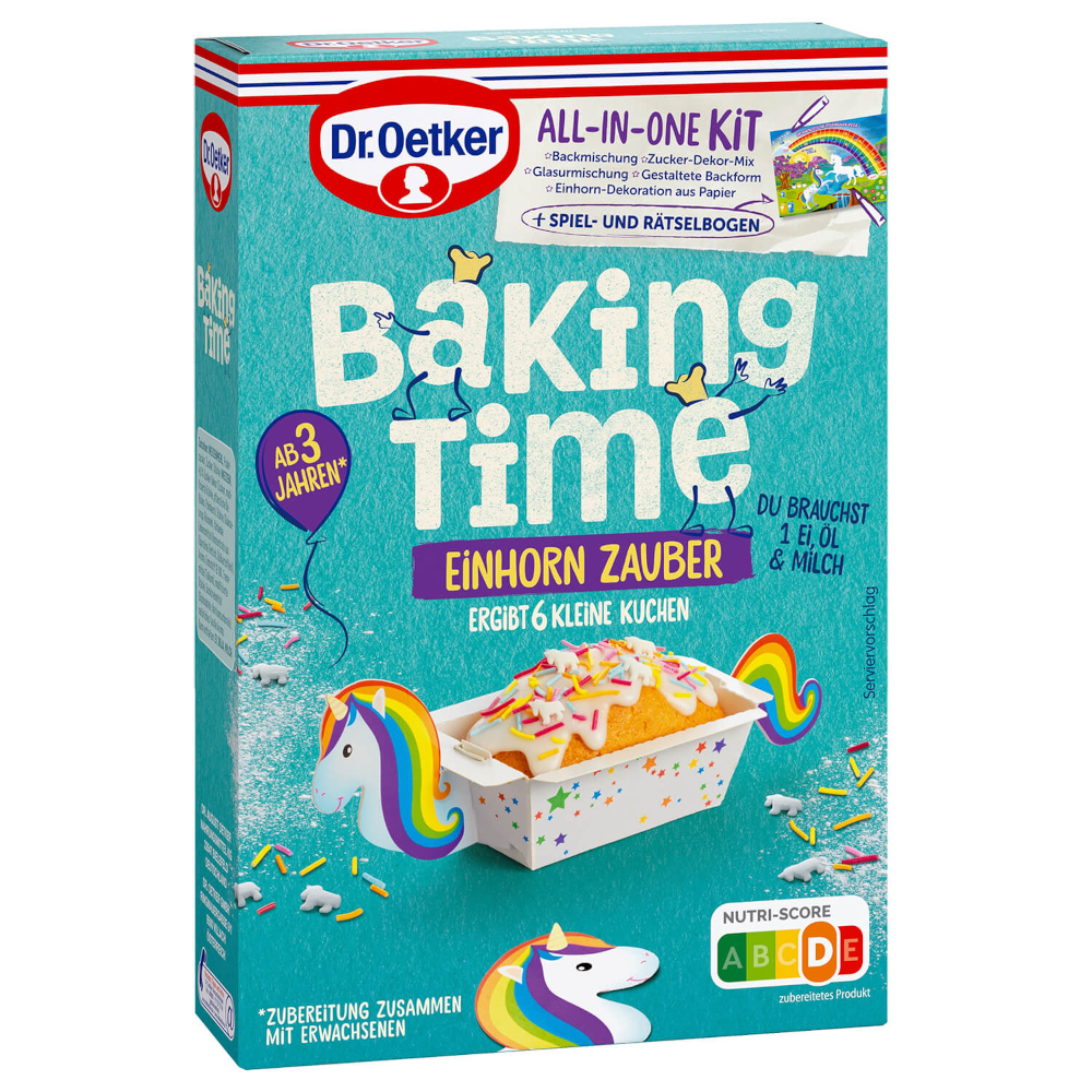 Dr. Oetker Baking Time Einhorn Zauber Backmischung 300g