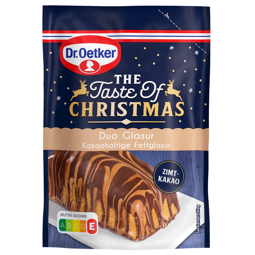 Dr. Oetker The Taste of Christmas Duo Kuchen Glasur Zimt-Kakao 125g