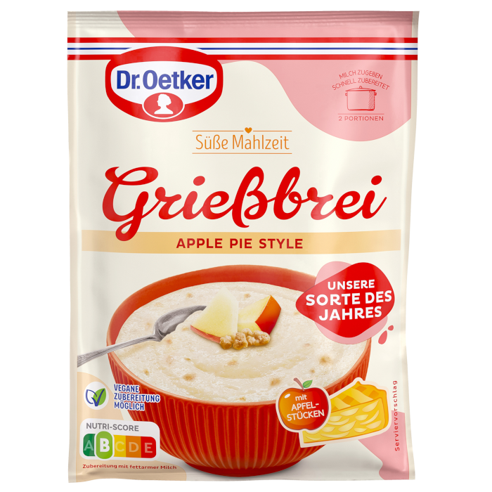 Dr. Oetker Grießbrei Apple Pie Style 96g