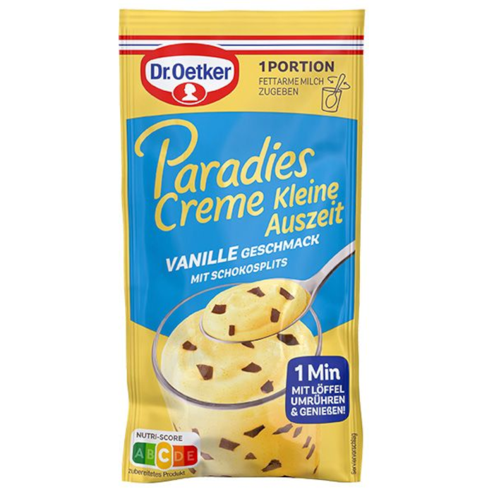 Dr. Oetker Paradies Creme Kleine Auszeit Vanille Geschmack 27g
