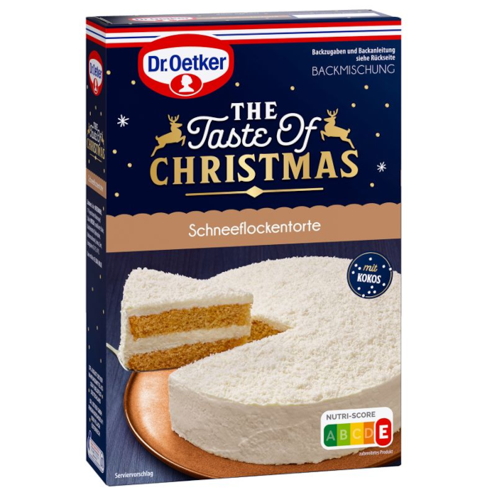 Dr. Oetker The Taste of Christmas Schneeflockentorte Backmischung