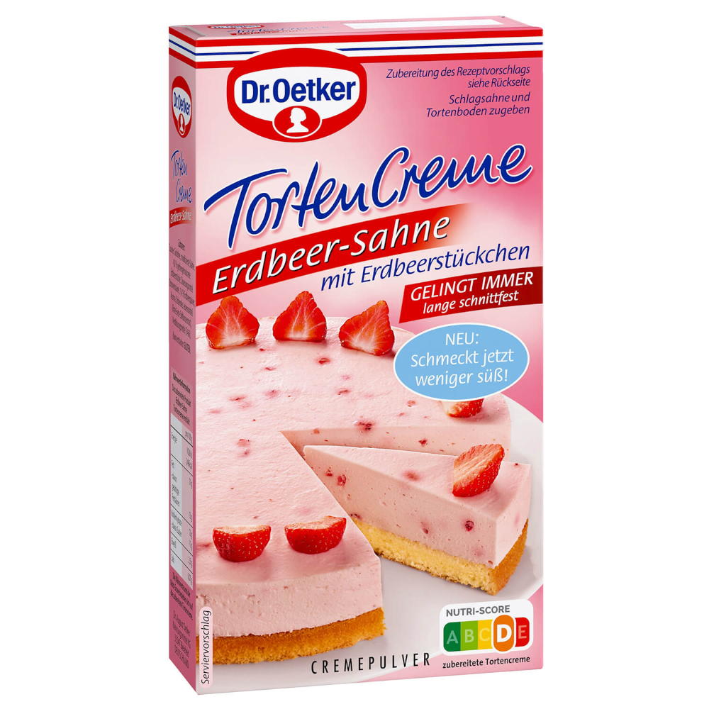 Dr. Oetker Tortencreme Erdbeer-Sahne 100g / 3.52oz