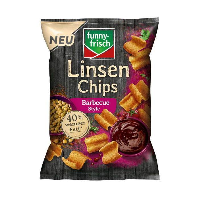 funny-frisch Linsen Chips Barbecue Style 90g